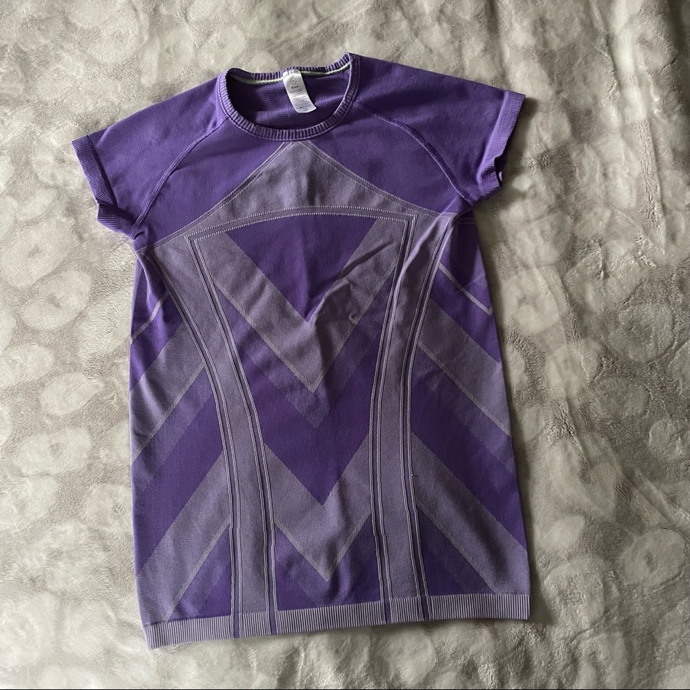 Ivivva Purple Fly Tech Short Sleeve Tee Size 14